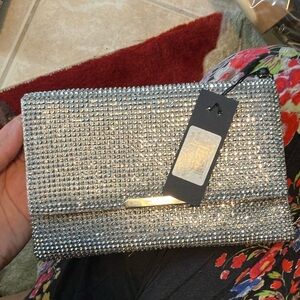 BRAND NEW Elegant Silver Clutch Bag